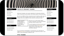 Black and White Spiral Template