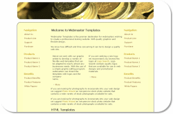 Golden Coins Template