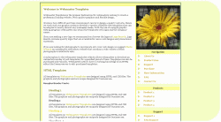 Yellow Gerber Daisy Template