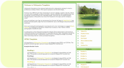 Golf Fairway Template