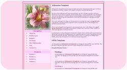 Pink Lilies Template