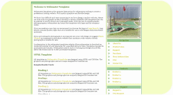 Miniature Golf Template