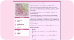 Pink Dahlia Template