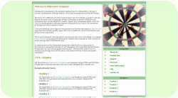 Dart Board Template