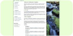 Spring Waterfall Template