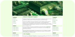 Computer Motherboard Template