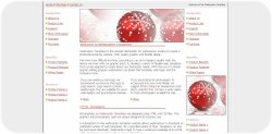 Red Christmas Ornaments Web Template