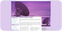 Satelite Pointed at the Sky Web Template