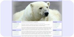 White Polar Bear Web Template