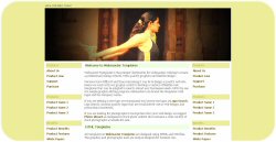 Yoga Stretching Web Template