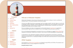 Red Striped Lighthouse Template