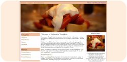 Waffle with Strawberries Web Template